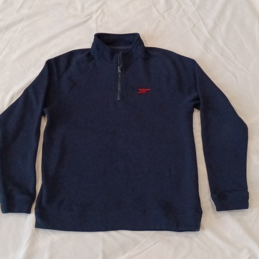 Medium arsenal soccer quarter zip sweater